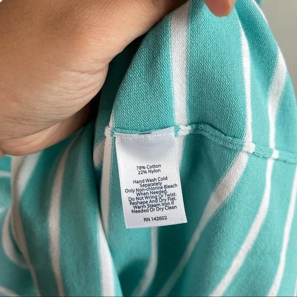 Sail by Sable striped blue long sleeves mini dress size‎ XS tuckernuck preppy - Picture 6 of 6